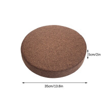 Qnjujn Round Chair Cushions Non-Slip with Ties 2-Pack