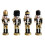 Wooden Soldier Nutcracker Ornament Gold Black Glitter 1