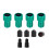 HONGDI valve adapter Presta to Schrader 4 pcs 1