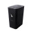 QTBIUQ Bathroom Rectangle Trash Can 8L Contactless Black 1