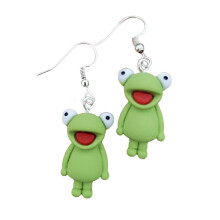 Frog Animal Earrings for Women Statement Design 1 Pair