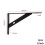 Shelf Bracket Triangle Adjustable Wall-Mounted Support 8 1