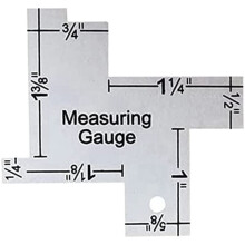 Mini sewing gauge metal quilting ruler 1 piece