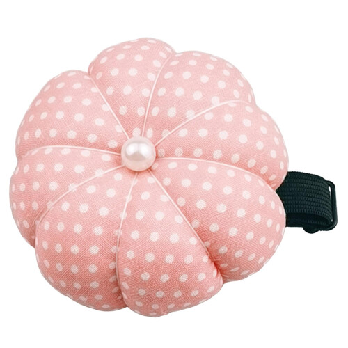 Wrist Pin Cushion Band with Elastic Light Pink
