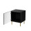 Bedside table 2 pcs. PALAZZO 44.5x40x59 black + oak craft 2