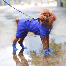 Qnjujn pet rain shoes blue dog shoe supplies