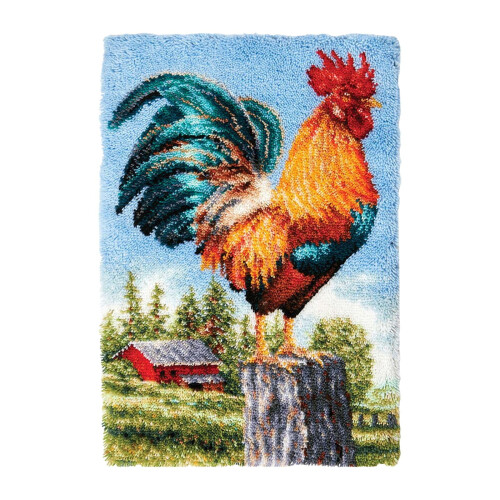 Latch Hook Rug Kit Animal Pattern for Adults 1 Set