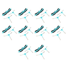 10Satz Roboter Walze Haupt Seiten Bürste für Cecotec Conga 4090 5090 Roboter Sauger Ersatz Teile Zubehör Bürsten