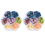 Nail Art Stickers with Dried Flowers 3D Design 1