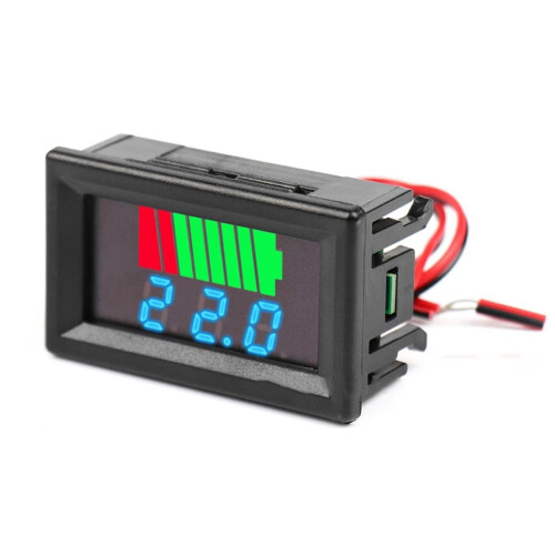 Battery Charge Indicator Lithium 12-72V Digital Display