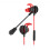 Wired Gaming Headphones with Adjustable Mic Red 1