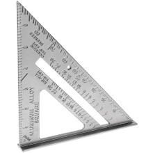Square Layout Tool Aluminum 12-inch Triangle Ruler