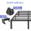 Full Bed Frame Metal Platform No Box Spring Needed 4