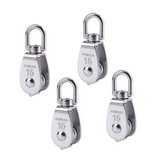 304 Stainless Steel Single Pulley Set 4 Pieces