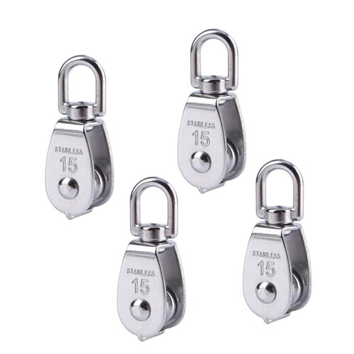 304 Stainless Steel Single Pulley Set 4 Pieces