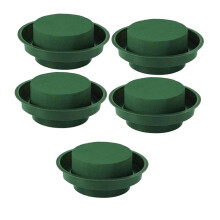 Floral Foam Kit Green Round Wet 5 Pack