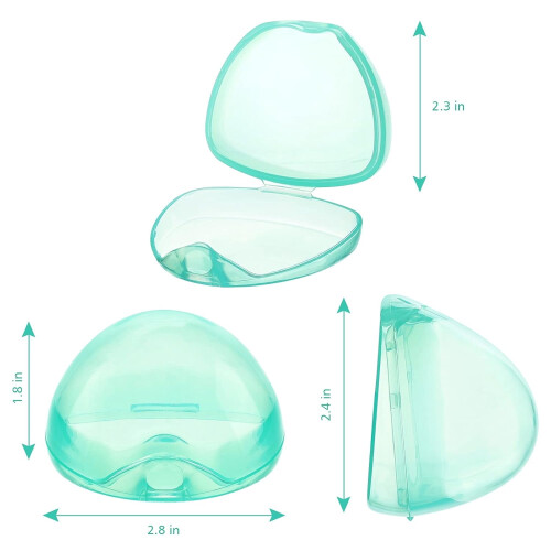 Pacifier holder case plastic transparent 4 pack 1