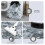 Abstract Grey Runner Rug for Hallway 2' x 6' Machine 6