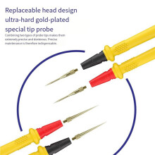 2X RP15 Stainless Steel Lead Wire Anti Freezing Ultra Thin Multimeter Test Leads Cable Universal