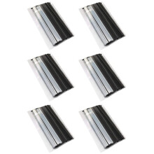 600 Peel and Stick Tin Ties, Wire Bendable, Coffee Bag Ties Sealing Bead of Baked Food Bag 5.5 Inch-Black