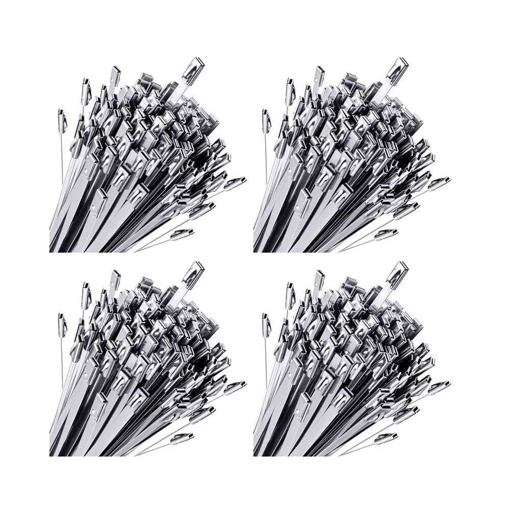 Photos - Electrical Wire & Cable 400Pcs Chain Link Fence Ties,Multi-Purpose Self-Locking Stainless Steel Zip Ties for Outdoor Garden Farm Pet Cages Fence