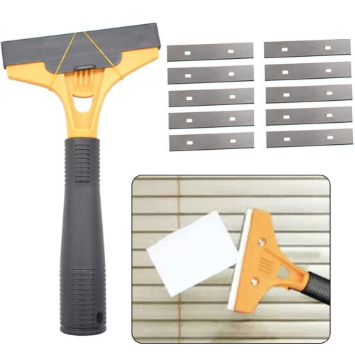 Portable glass floor tile scraper with 10 blades 2