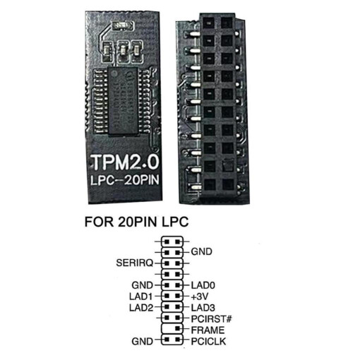 TPM2.0 Security Module LPC 20-pin