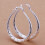 Rygai 925 Sterling Silver U-Shape Hoop Dangle Earrings 2