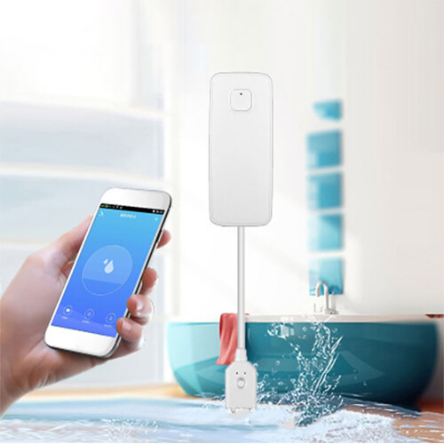 Qnjujn Smart Water Level Alarm Sensor White