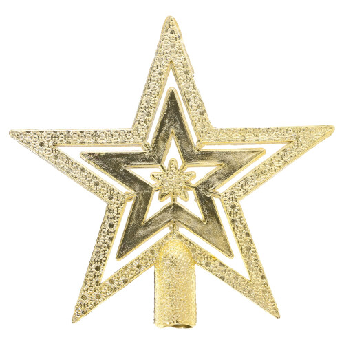 Christmas Star Tree Topper Gold 4 Pack 3.85 Inch