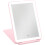 Rechargeable LED Makeup Mirror Pink Folding 3-Color Lighting 1