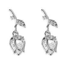Flower Nail Chains Jewelry 3D Rhinestone Charms 2PCS