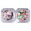 Christmas nail sequins hexagon snowflake 3D stickers 2 pcs 1