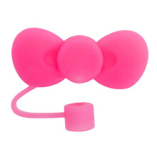 Rose Red Food Grade Silicone Straw Cap 10mm