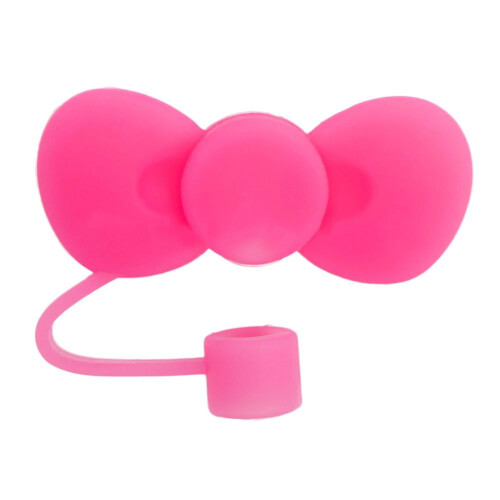 Rose Red Food Grade Silicone Straw Cap 10mm