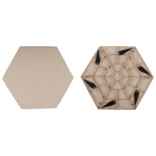 Hexagonal Beige Stepping Stone Outdoor Garden 1pc