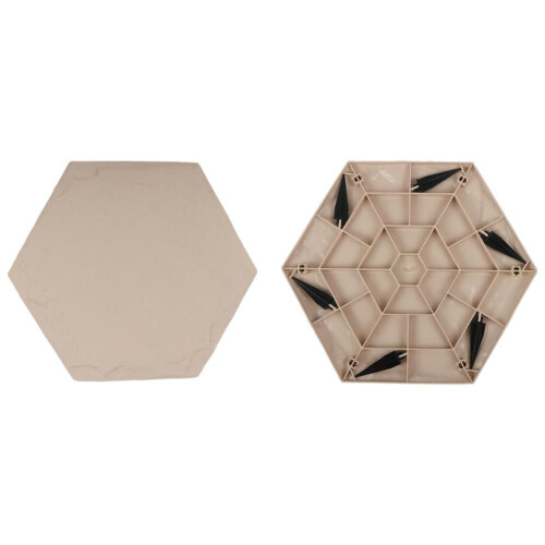 Hexagonal Beige Stepping Stone Outdoor Garden 1pc
