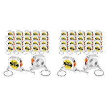 100 Pcs Keychain Tape Measure, Functional Pocket Tape Measure, Small Tape Measure Retractable, 3Ft