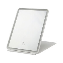 Rechargeable LED Makeup Mirror White Folding 3 Lighting
