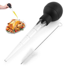 Food Grade Syringe Baster with Detachable Bulb Brush