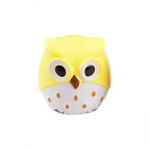 Owl-shaped plastic pencil sharpener 1 piece