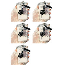 5X Photocard Holder Transparent Card Holder Keychain Photo Sleeves Bus Card Student Card Case Photo Protector