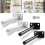 2pcs round concealed Floating Shelf Brackets Heavy Support Adjustable Wall Mount 2