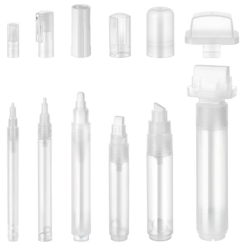 Graffiti Markers Set Refillable Empty 6 Pcs