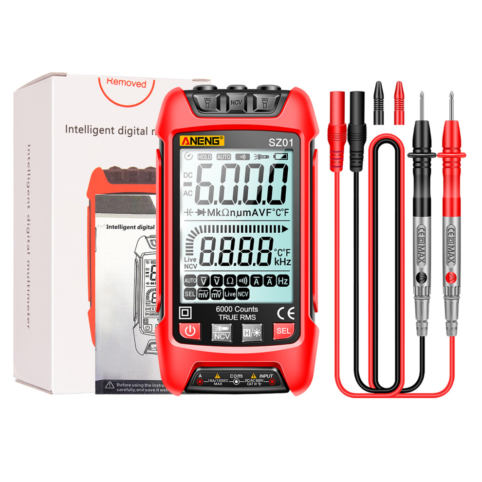 Multimeter Handheld True Rms Auto-Ranging 6000 Count 9314556505959