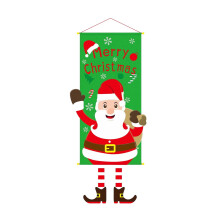 Christmas holiday decoration flag set festive hanging banner