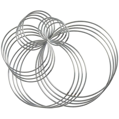 Metal Dream Craft Rings for DIY Projects 20 pcs 5 sizes