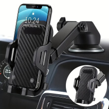 Car phone holder suction mount for dashboard or vent