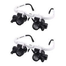 Jeweler's Magnifier Loupe with LED Light 8X/15X/23X 2 pcs