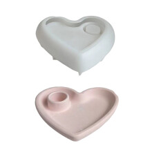 Silicone Heart Candle Mold Tray 3D Shape